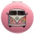 Lusterko Różowe Volkswagen VW Bulik Ogórek  Bus T1